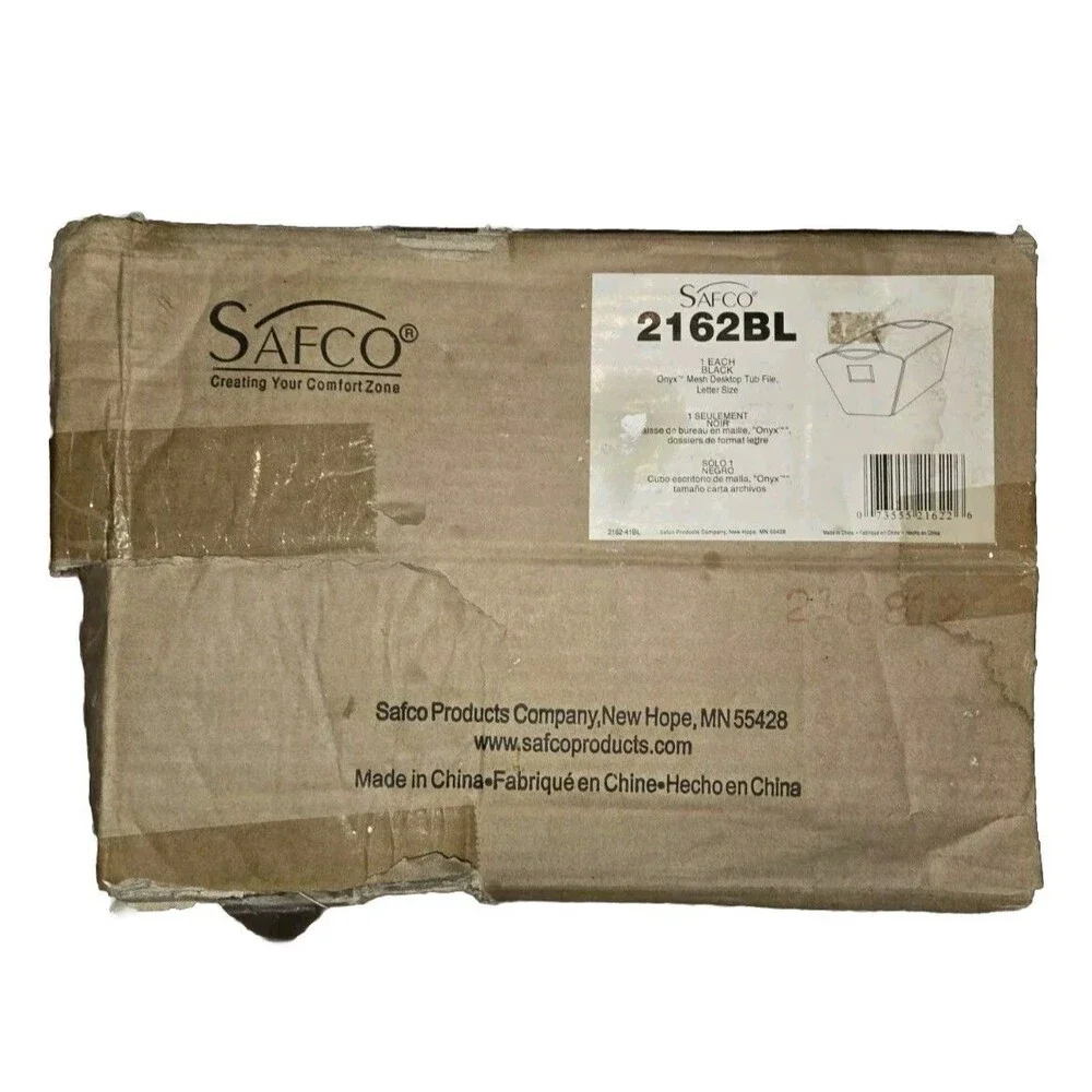 Safco Onyx Mesh Desktop Tub File Organizer - 9.5